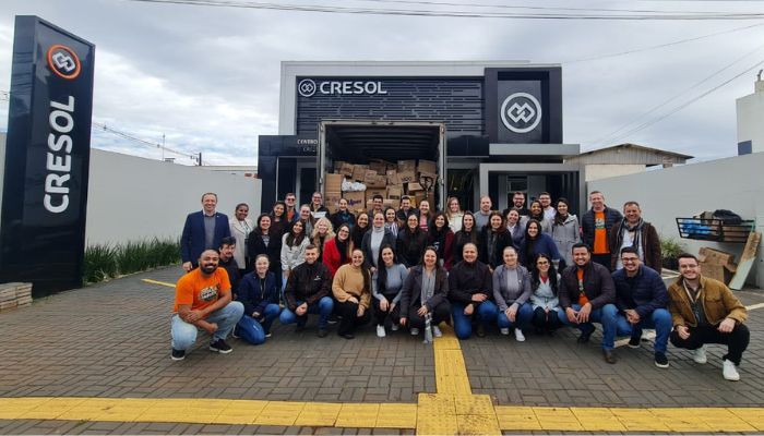 Cresol Integração arrecada mais de sete toneladas de doações com apoio da Cresol Central Brasil para o Rio Grande do Sul